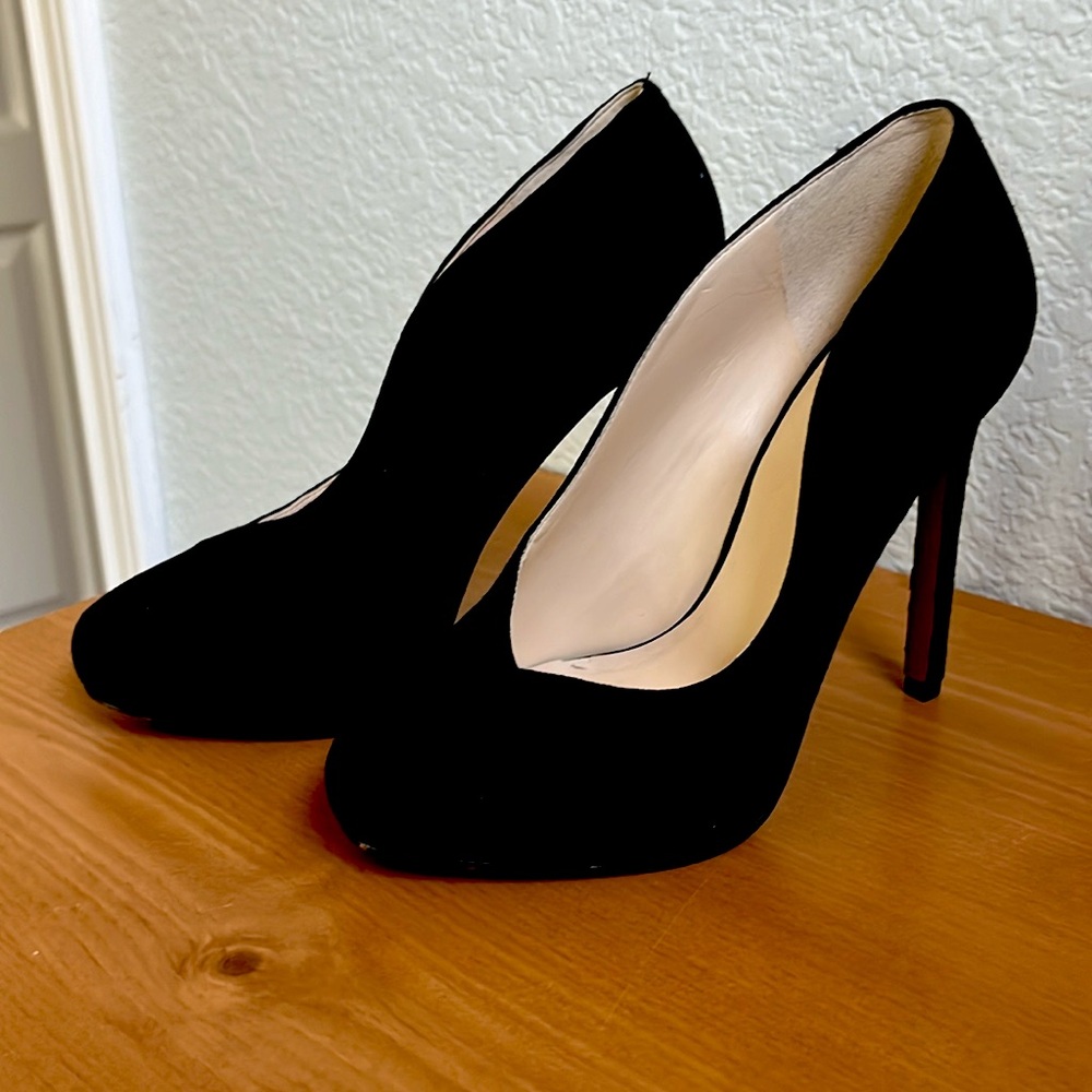 NINE WEST Black Velvet Heels 🖤👠